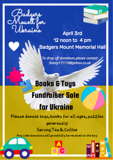 Badgers Mount for Ukraine. Toy & Book Sale