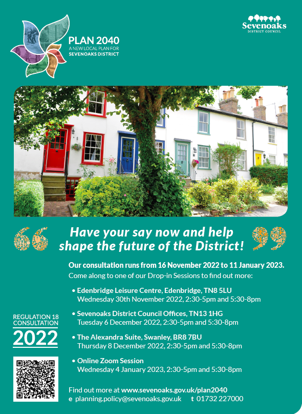 Plan 2040 – a new Local Plan for Sevenoaks District - Regulation 18 Consultation